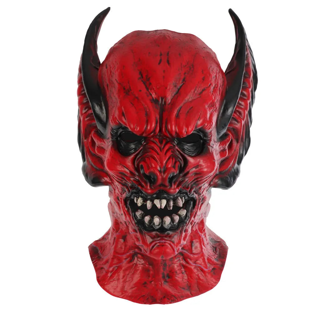 Red bat design RP foam full head cover mask for Halloween and costume events