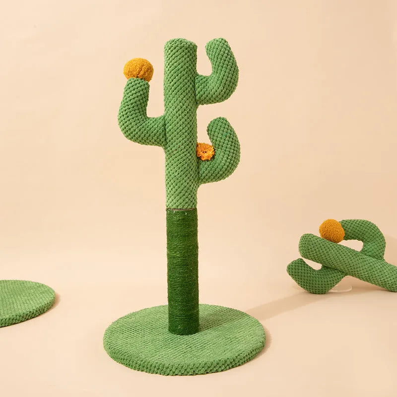 Masson cactus design cat scratch board scratching pole climber with sisal surface