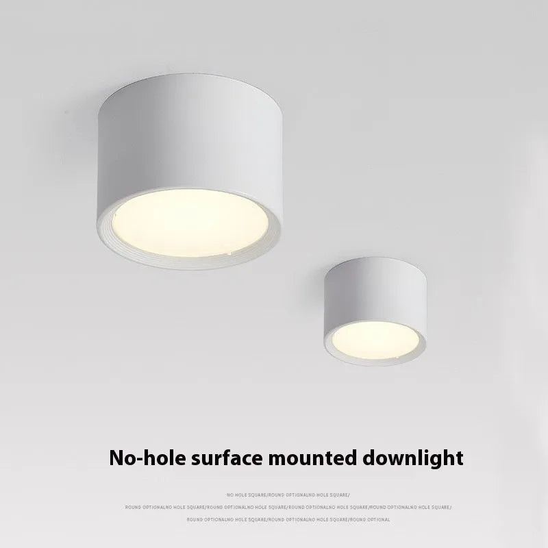 Bright ceiling spotlight aluminium plastic hallway lamp black finish 3W