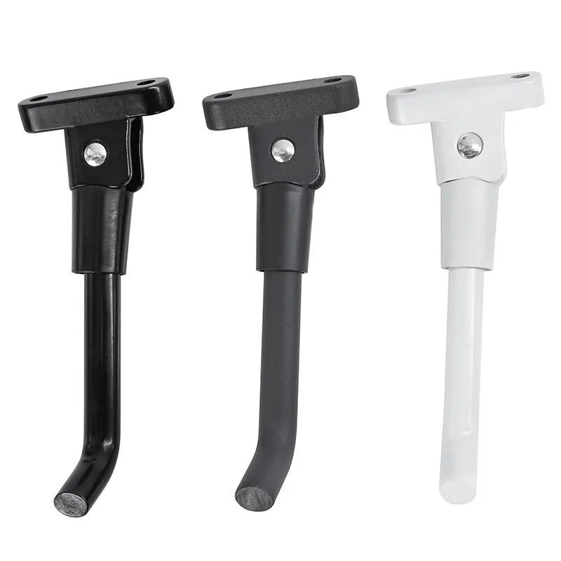 Aluminium alloy electric scooter foot brace accessory kit in black, white, and grey colours with hex wrench