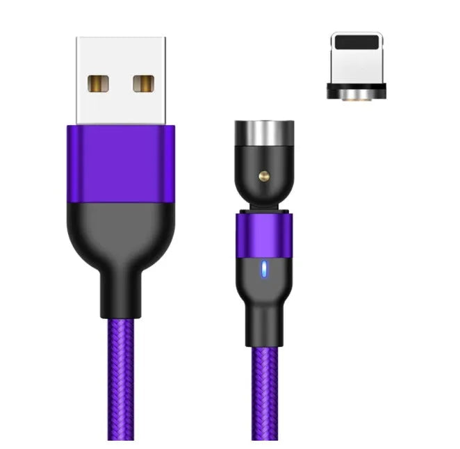 Essager 360-degree rotating magnetic charging cable with aluminium alloy connectors and nylon braid