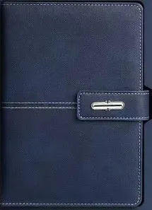 A5 notebook with PU leather cover in multiple colour options including red, green, blue and black