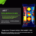 Three rolls of glutinous rice wallpaper glue with clean smell formula for formaldehyde-free wall sticking