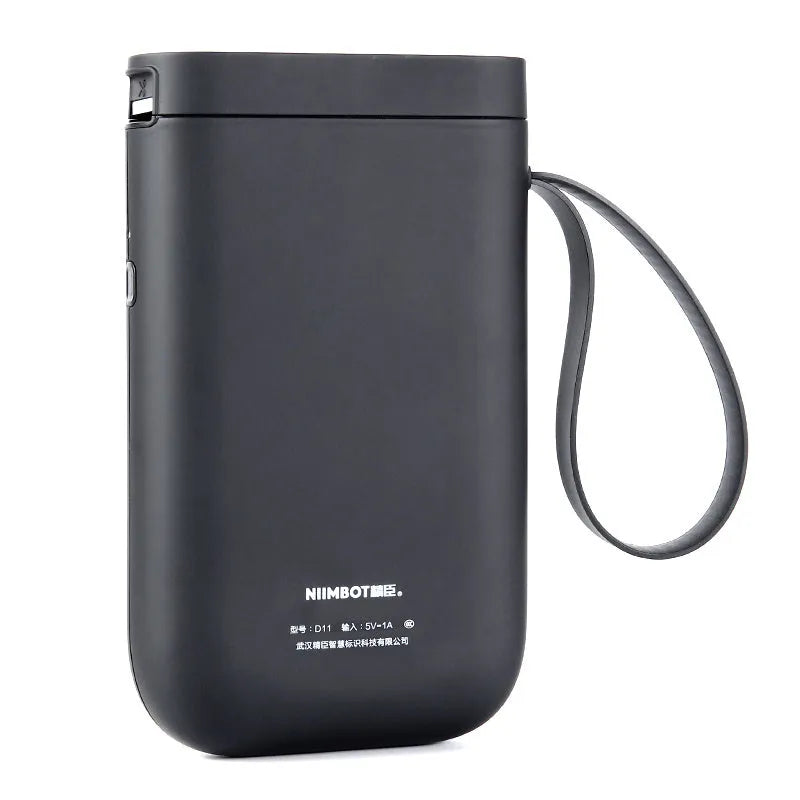 D11 Bluetooth handheld label printer in various colours with thermal paper