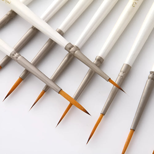 Pearl white art marker pens with nylon wool brush nibs for watercolour acrylic and oil painting
