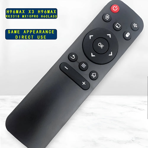 Plastic replacement remote control for Android TV box compatible with H96 MAX MXQ HY300 HY320 models