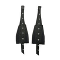 Black elastic cantilever training band pair for horizontal bar abdominal and pull-up exercises