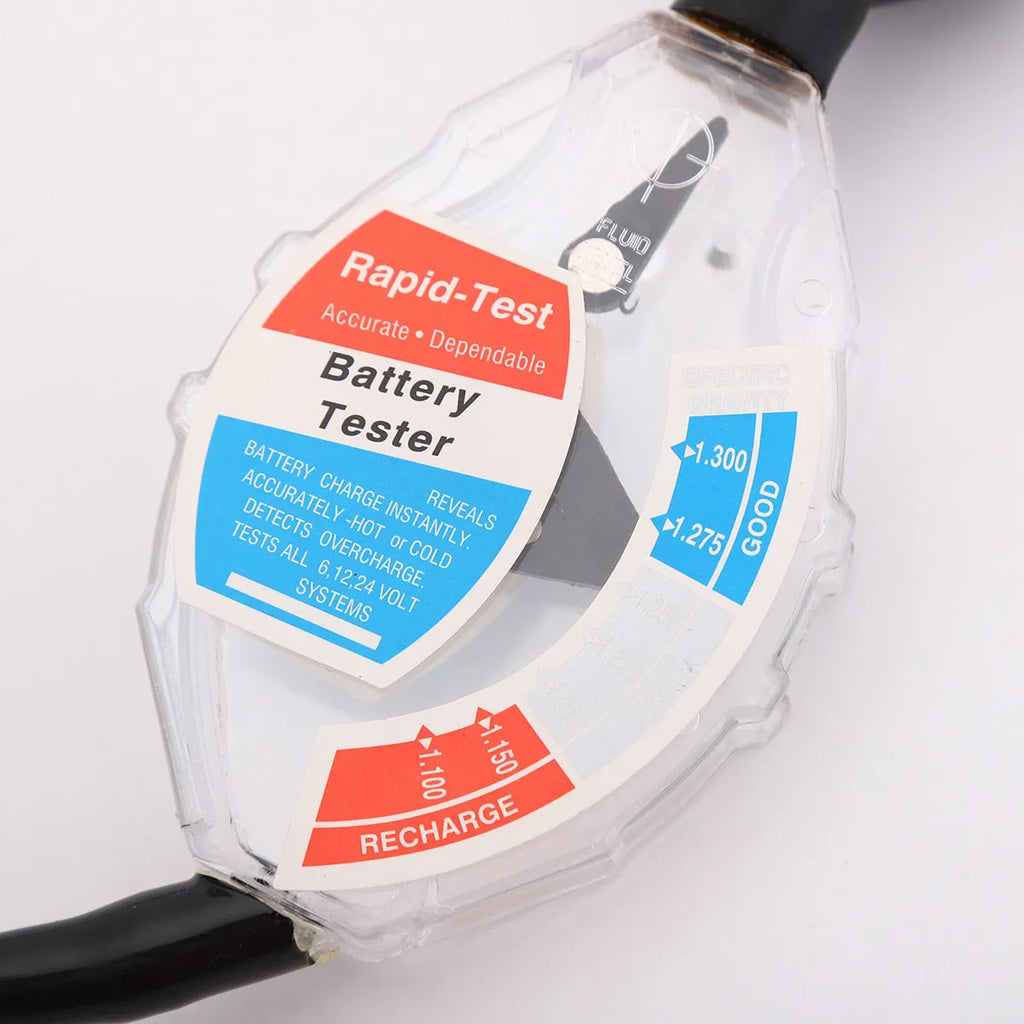ABS battery hydrometer tool for lead-acid electrolyte testing with suction mechanism