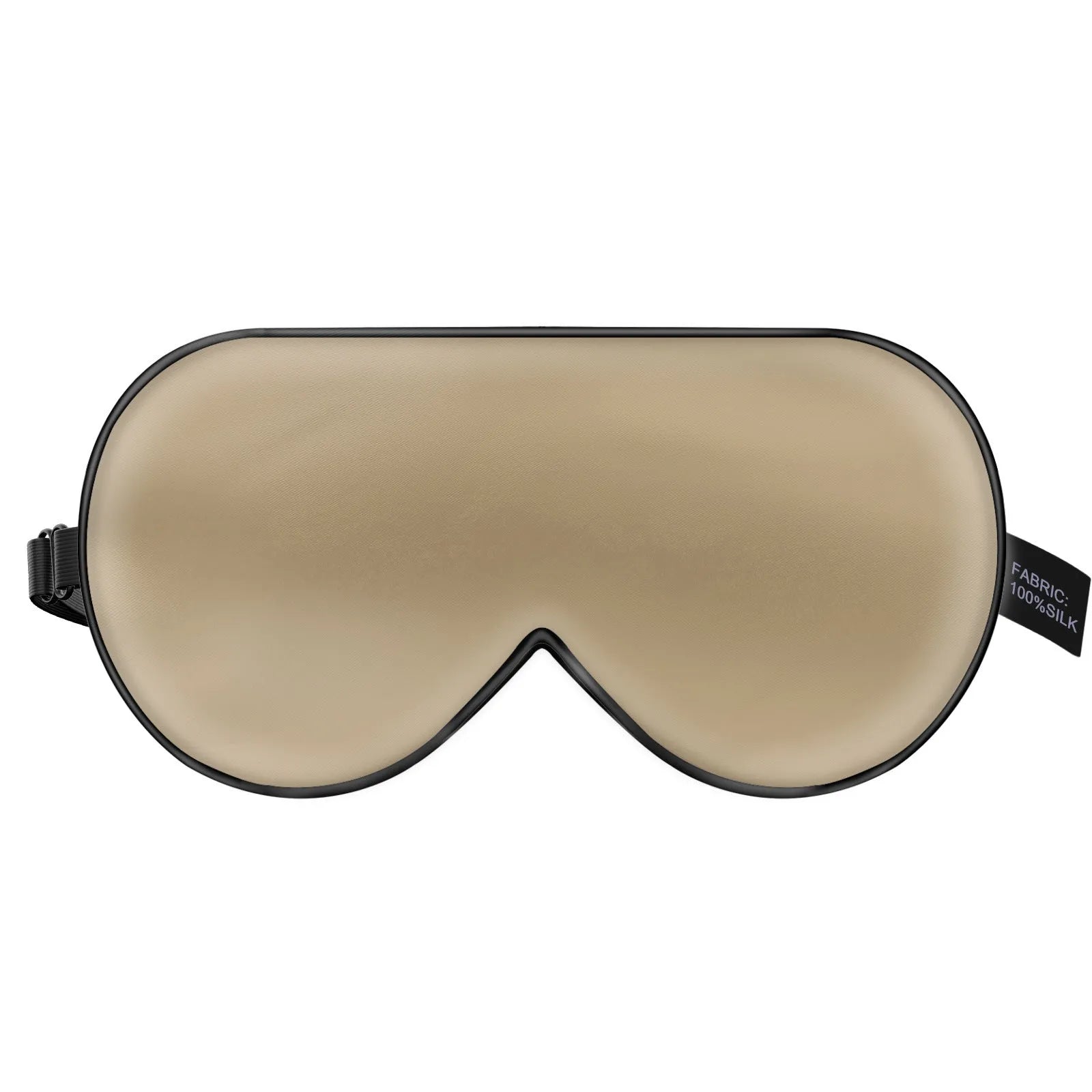 Double-sided mulberry silk eye mask in multiple colour options showing embroidered printed design