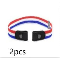 Imitation leather belt with square alloy buckle and car suture stitching on neutral background