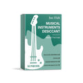 A single unit of musical instrument desiccant containing calcium chloride for moisture control in instrument cases.
