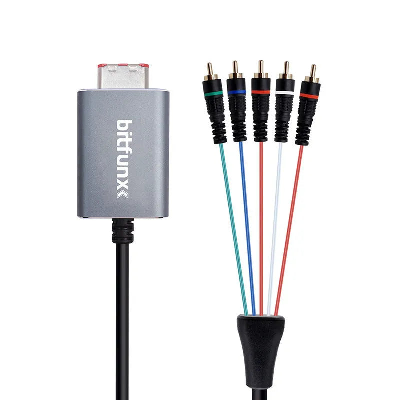 NGC colour difference line cable for digital AV output, metal construction, 18.5cm x 14.5cm x 3.5cm, one set in colour box