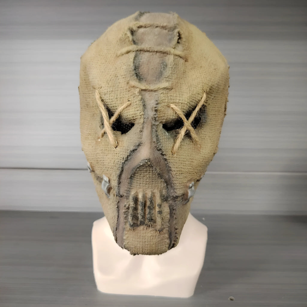 Scar skull design latex horror mask for Halloween costumes measuring 31cm tall