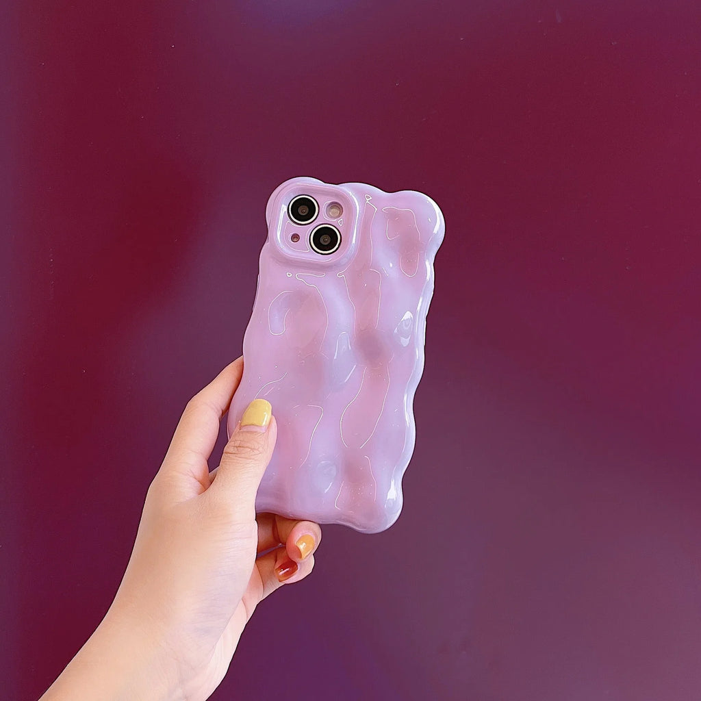 TPU phone case with irregular meteorite pattern in taro purple for iPhone 14 Pro Max anti-drop protection