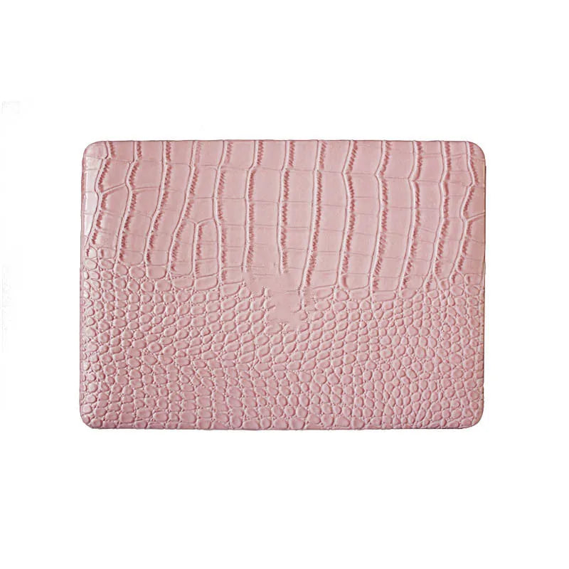 Pink winter bubble notebook protective shell with colourful stickers for MacBook