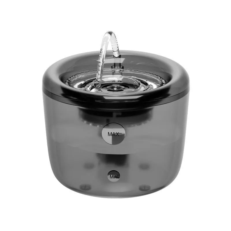 Automatic circulating pet water fountain for dogs and cats, USB powered, in gray or green, large capacity water feeder