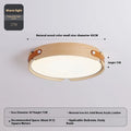 Japanese style wooden ceiling lamp with PMMA shade in warm light finish
