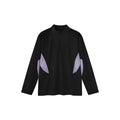 Men's solid colour polyester casual top shown in black and beige, available in long sleeve and short sleeve styles.