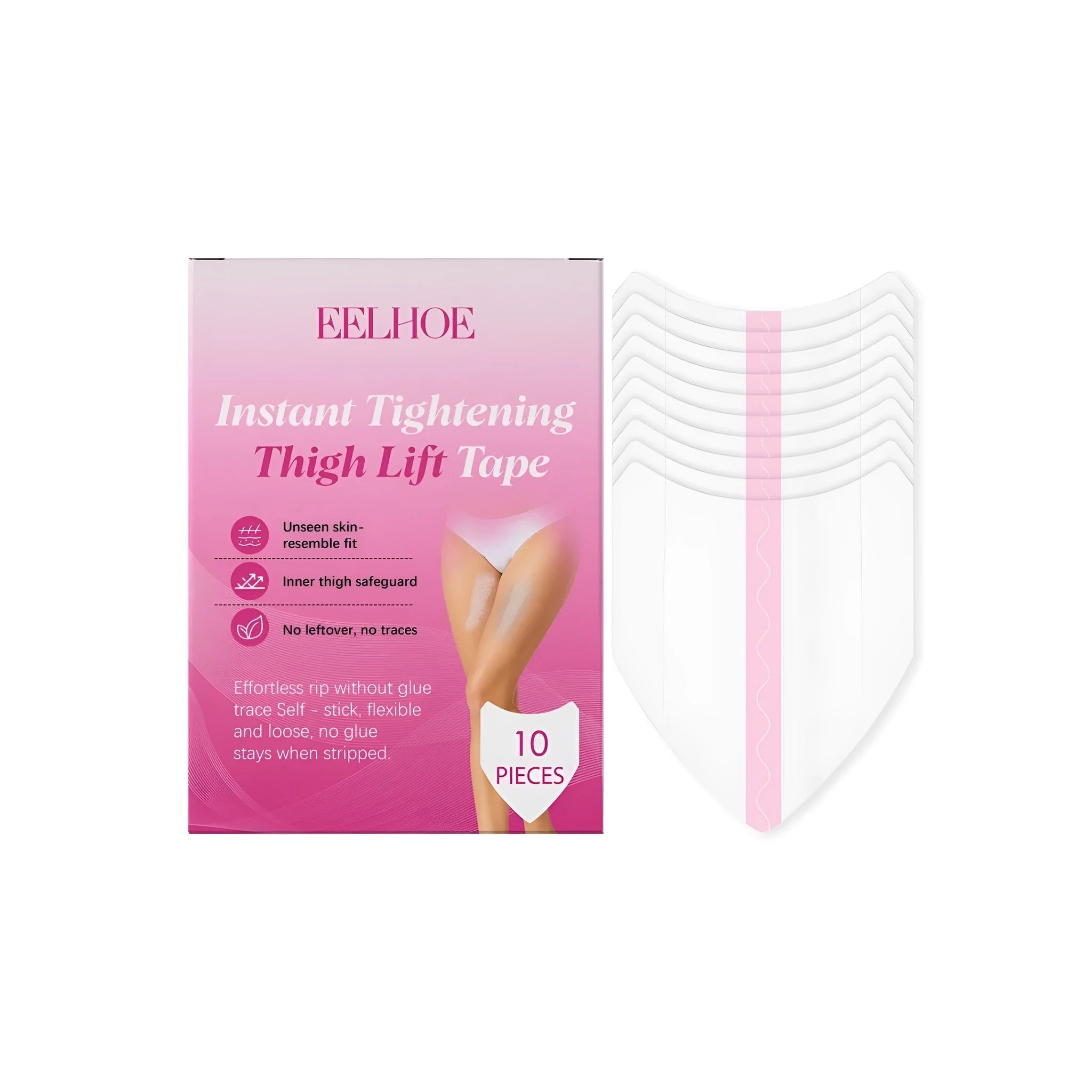Pack of 10 leg anti-wear patches with glycerin formula for foot friction protection