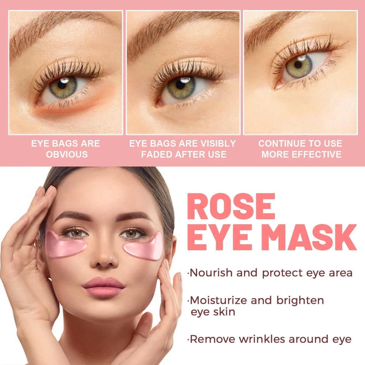 60 anti-wrinkle eye bag care patches with retinol and peptides for under-eye treatment