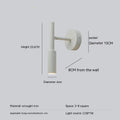 Modern wrought iron wall lamp in black or white with three light options