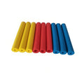 Set of rubber grip hoses for improving hold on tableware and pen handles.