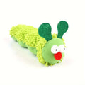 Green interactive plush cat toy pillow measuring 24cm long for sports-themed feline play