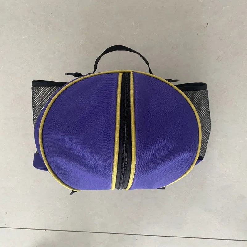 Oxford cloth basketball training bag showing 9 litre capacity with shoulder carrying options