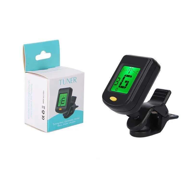 Multi-function electronic tuner for guitar and string instruments with automatic pitch detection
