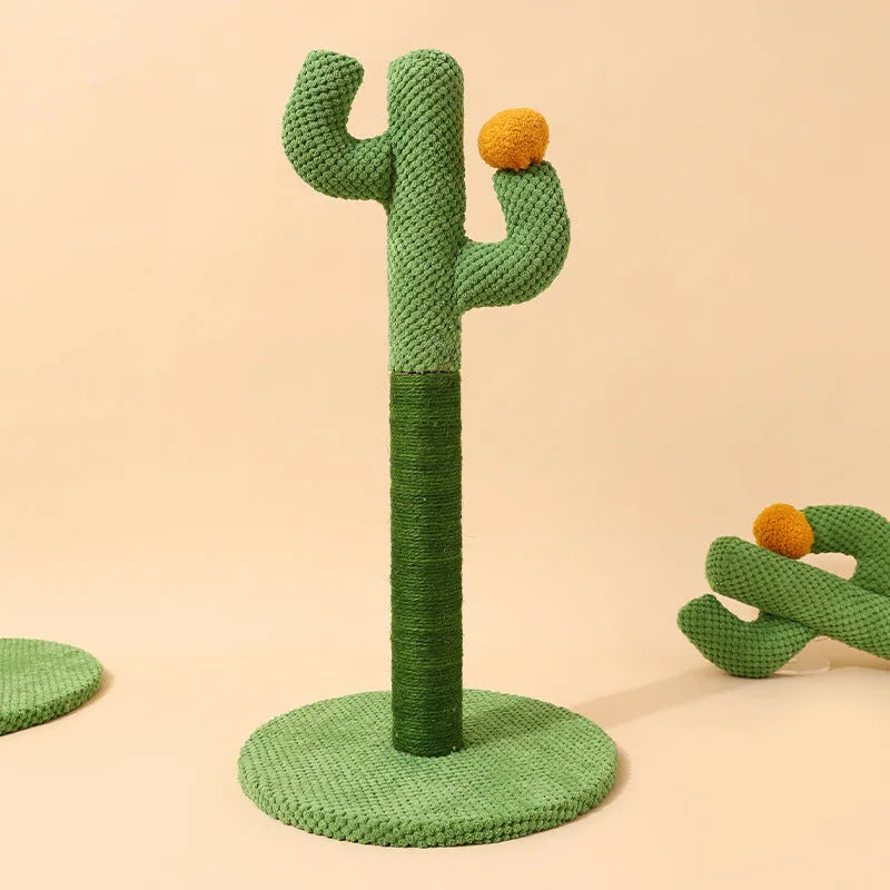 Masson cactus design cat scratch board scratching pole climber with sisal surface