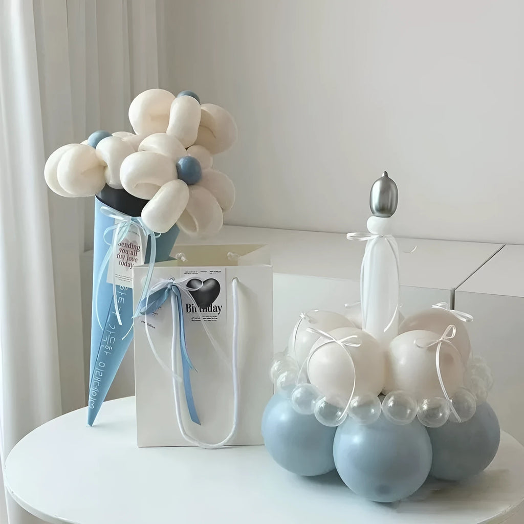 Round balloon bouquet cake arrangement DIY material package for party decorations