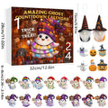 Ghost pumpkin doll blind box set with 16 pendants, 6 PVC figurines, and 2 plush dolls for Halloween and Christmas tree dress up
