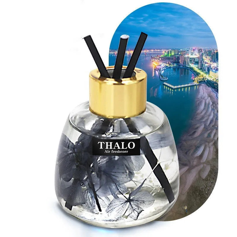 Glass bottle car perfume ornament with loose incense for automotive decoration