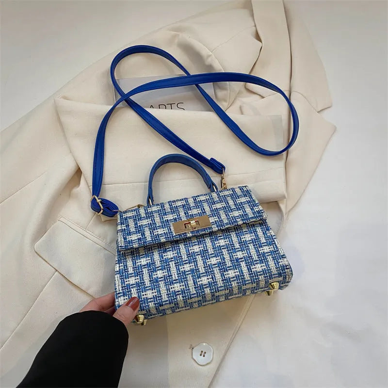 Casual crossbody minimalist shoulder bag in PU leather available in black white blue red for women