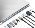A Type-C multi-function expansion dock with HDMI, USB ports, and card slots on a 15 cm cable.