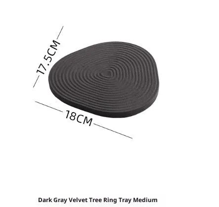 Flannel tree wheel jewellery display stand with rotating design, small size 12x11.5cm, black colour