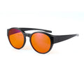 Anti-blue light glasses with PC frame and PRO lens blocking 99% blue light, available in Circle colour
