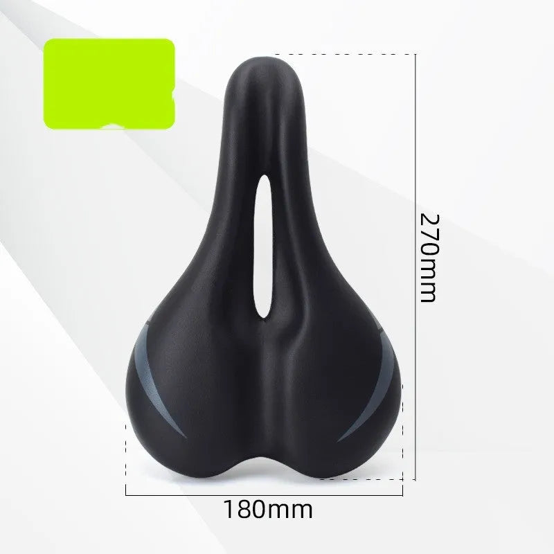 Bicycle seat cushion with hollow design in colour 3147 showing dimensions 270mm x 180mm