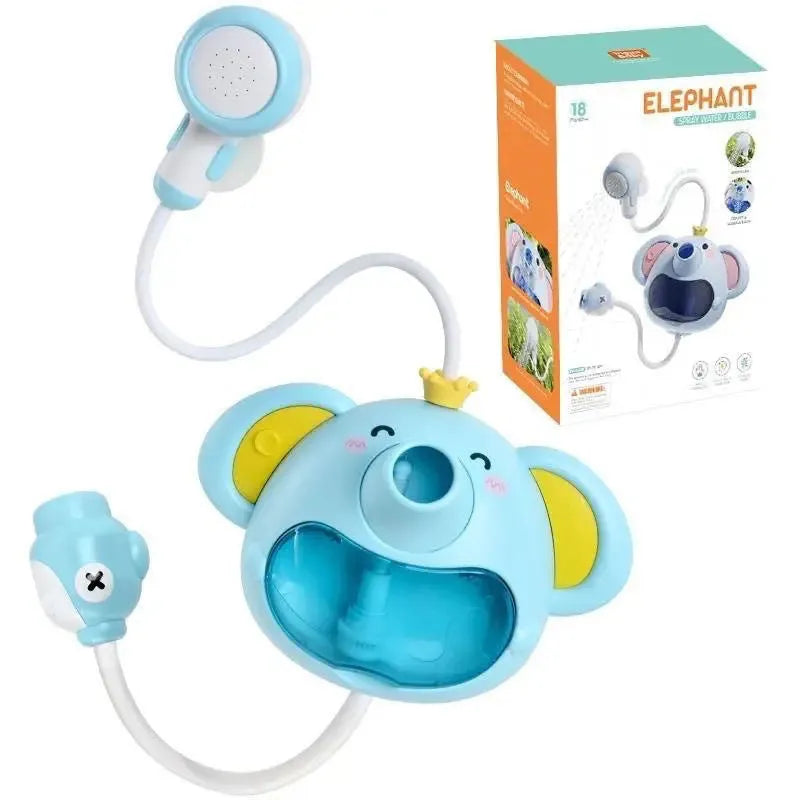 Electric elephant shower bubble machine bath toy for children 3-6 years made of plastic