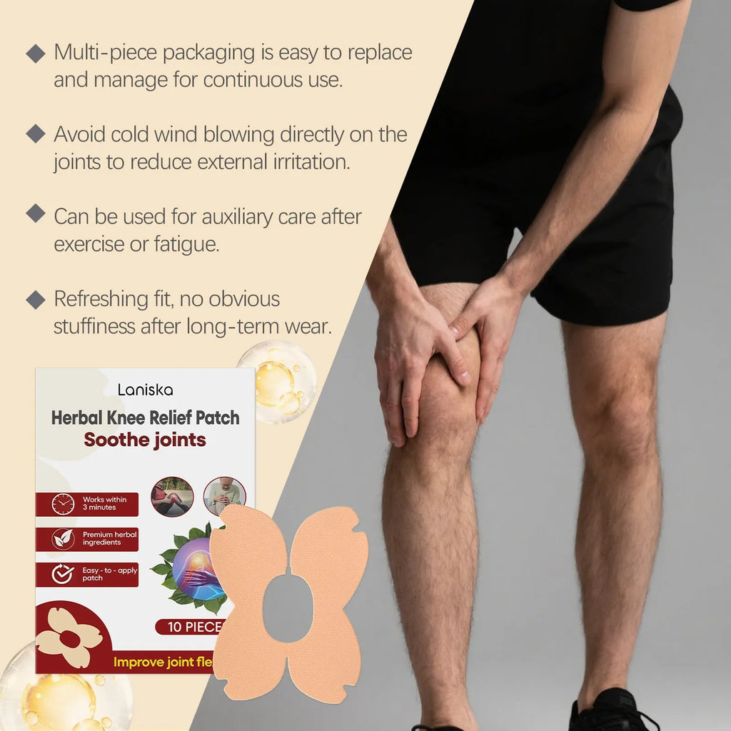 LANISKA herbal moxa leaf menthol joint nourishing adhesive bandage 10-piece pack in box