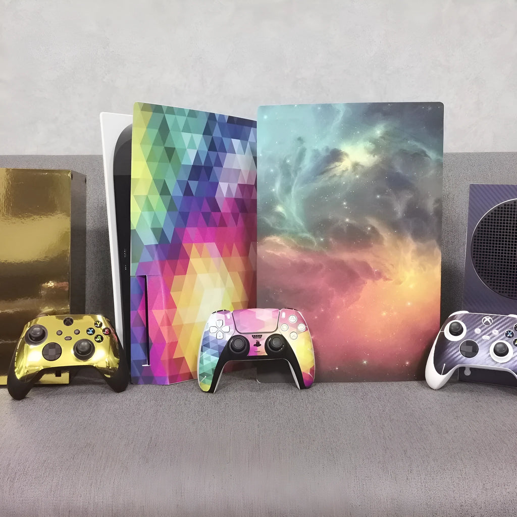 Xbox One S console sticker in PVC with removable back glue and five colour styles
