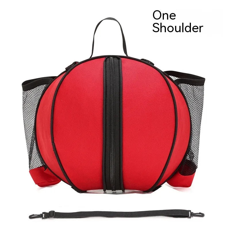 Oxford cloth basketball training bag showing 9 litre capacity with shoulder carrying options
