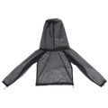 Anti mosquito camping suit four-piece set with canopy hood and breathable mesh fabric for outdoor activities