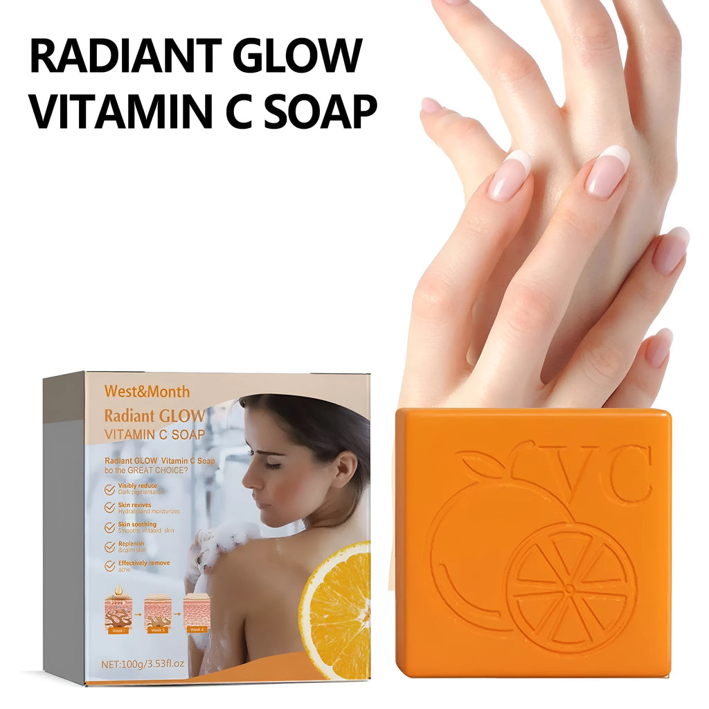 100g whitening vitamin soap bar with kojic acid, hyaluronic acid, and botanical extracts