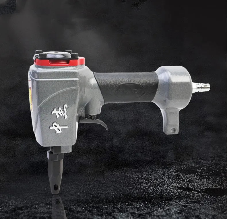 DK30 model metal pneumatic punching gun for creating holes in riveted clothing fabrics.