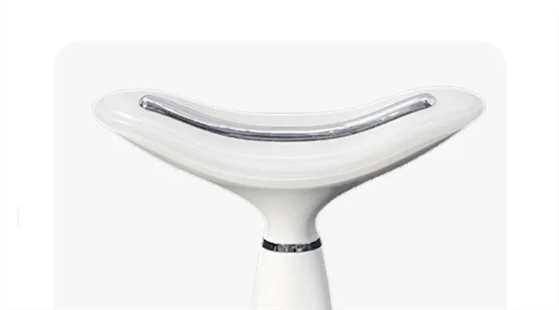White Beauty Importer neck massager with colour light massage for reducing nasolabial lines and neck lines at home