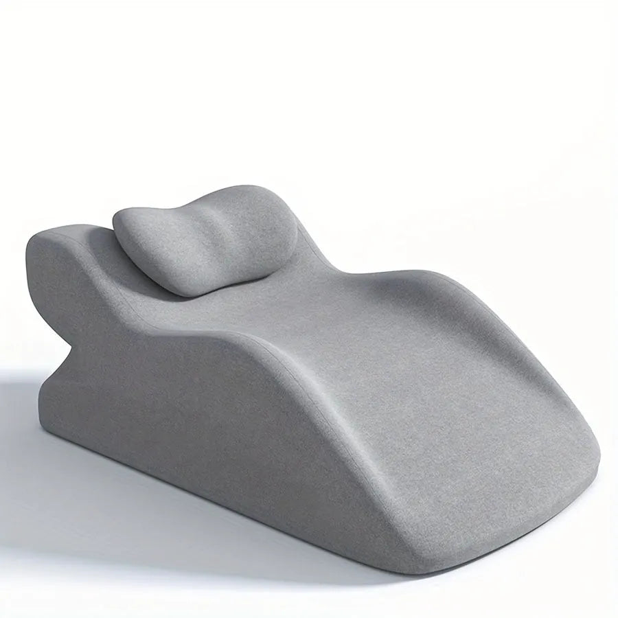 Specialty pillow for stomach sleepers in prone position with book and phone