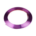 Electroplated purple PVC wheel hub trim circle guard for car wheel protection and decoration