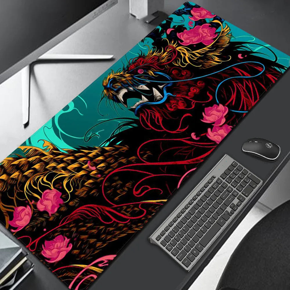 Lightweight printed rubber gaming mouse pad in sizes from 300x600mm to 400x900mm