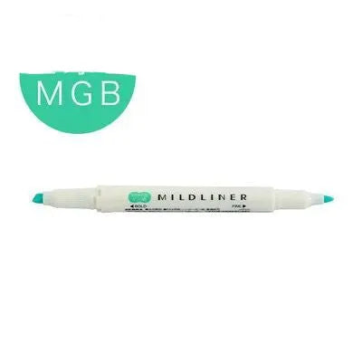 Double-headed non-erasable colour marker pen with water-based ink in 15 colours including fluorescent